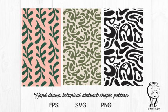 Download Hand Drawn Botanical Abstract Shapes - Botanical Collection