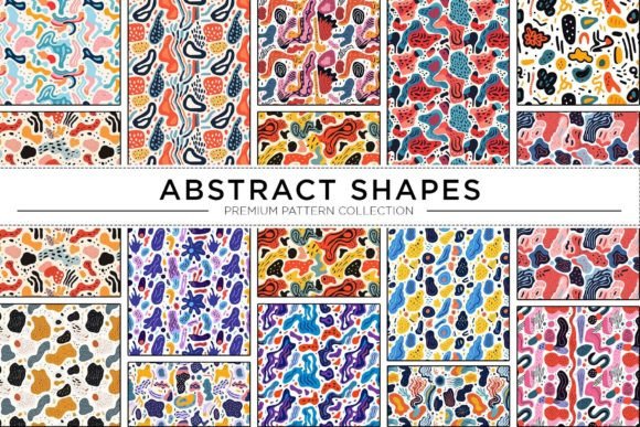 Download Chic Colorful Shapes Pattern Bundle - Colorful shapes Collection