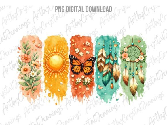 Download Boho Butterfly Paint Brushstroke PNG - Brush Collection