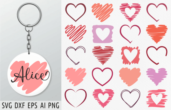 Download Heart Keychain Svg Brush Stroke Svg Png - Brush Collection